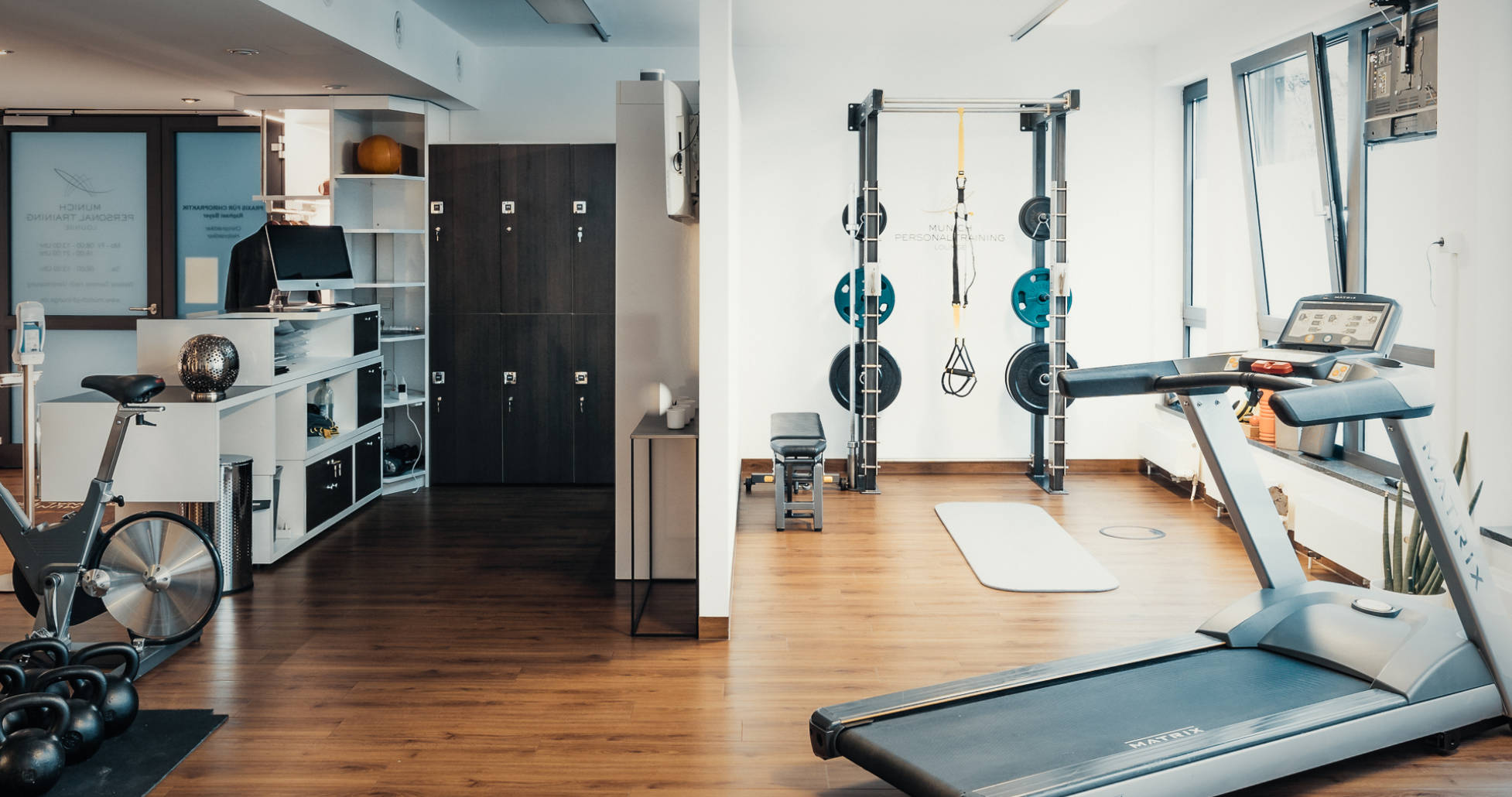 Der Trainingsraum der Munich Personal Training Lounge